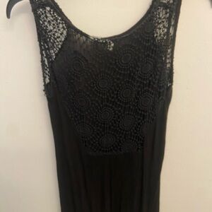Black Lace Dress Cover Up NWT